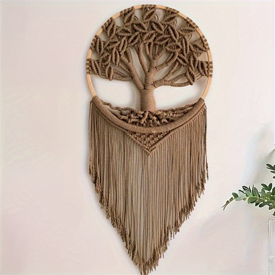 Home Decor Tree - Levensboom Macrame muur opknoping handgemaakte geweven