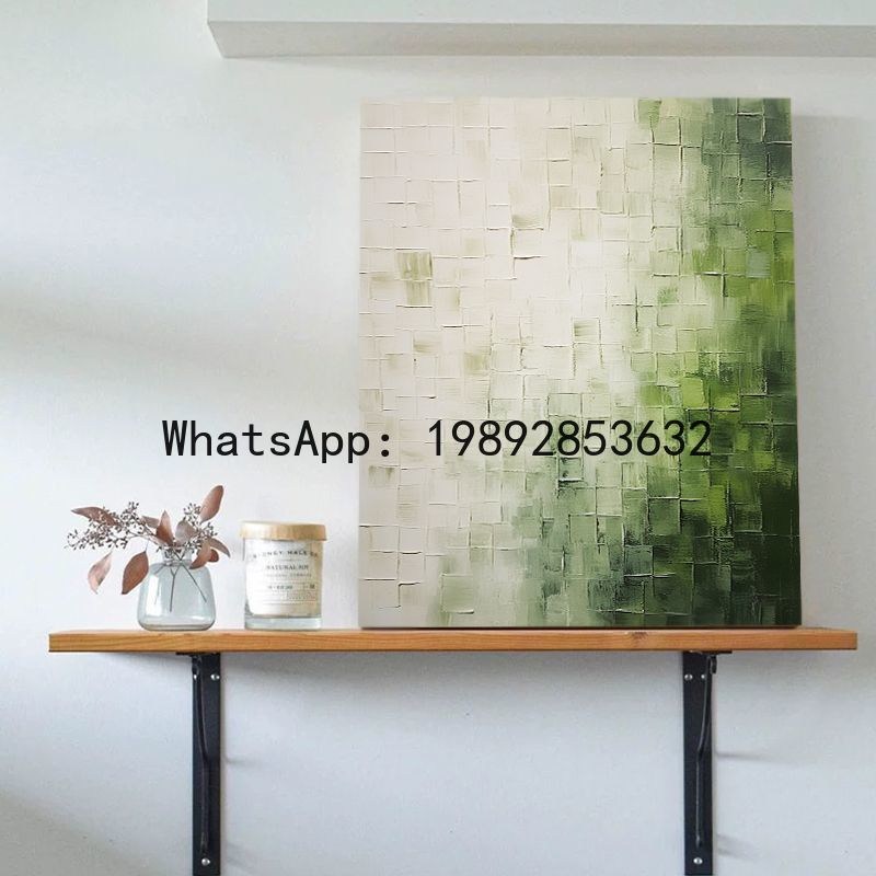 Abstract Oil Painting - GH Handgeschilderd olieverfschilderij, eenvoudige abstracte wandkunst