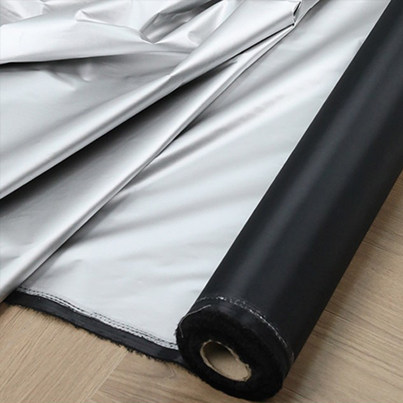 Blackout Curtains - 1m zwart zilver gecoate verduisterende stof,