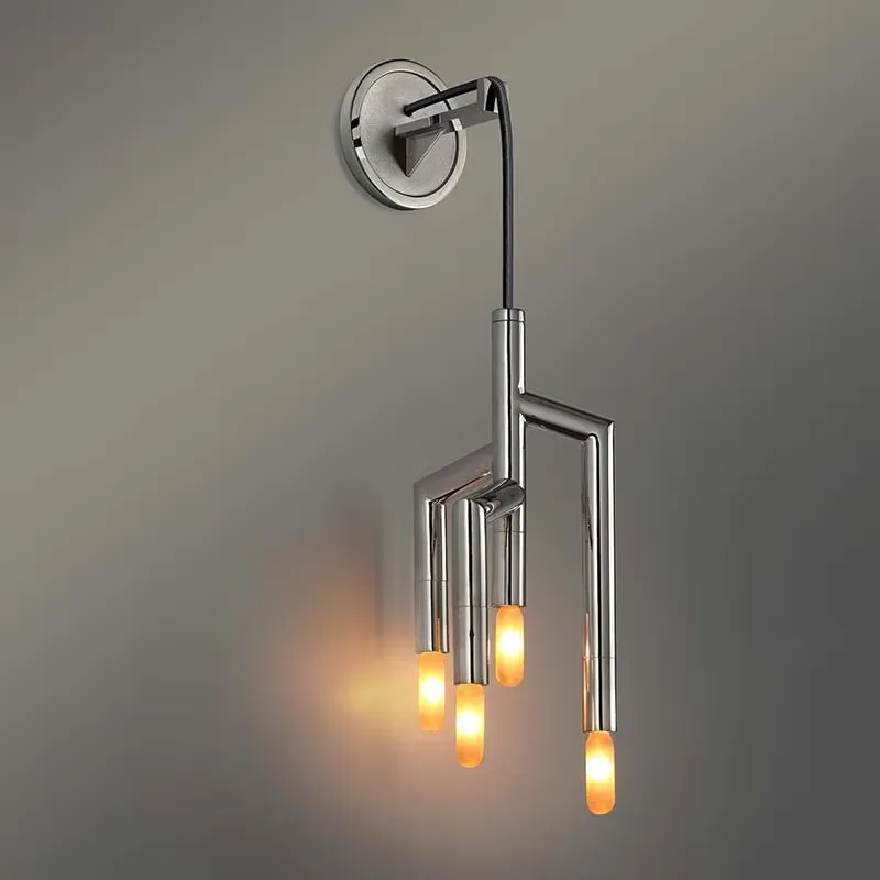 Home Decor White - Slaapkamer, hoteldecoratie, chromen wandlampen, 3000K warm