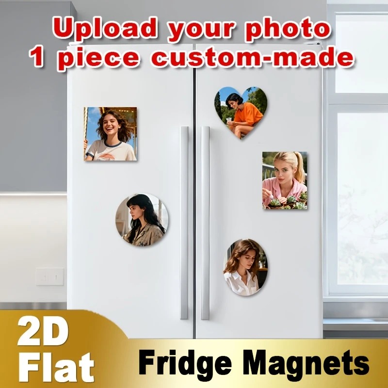 Home Decor Inspo - Aangepaste foto koelkastmagneet 2D platte gepersonaliseerde