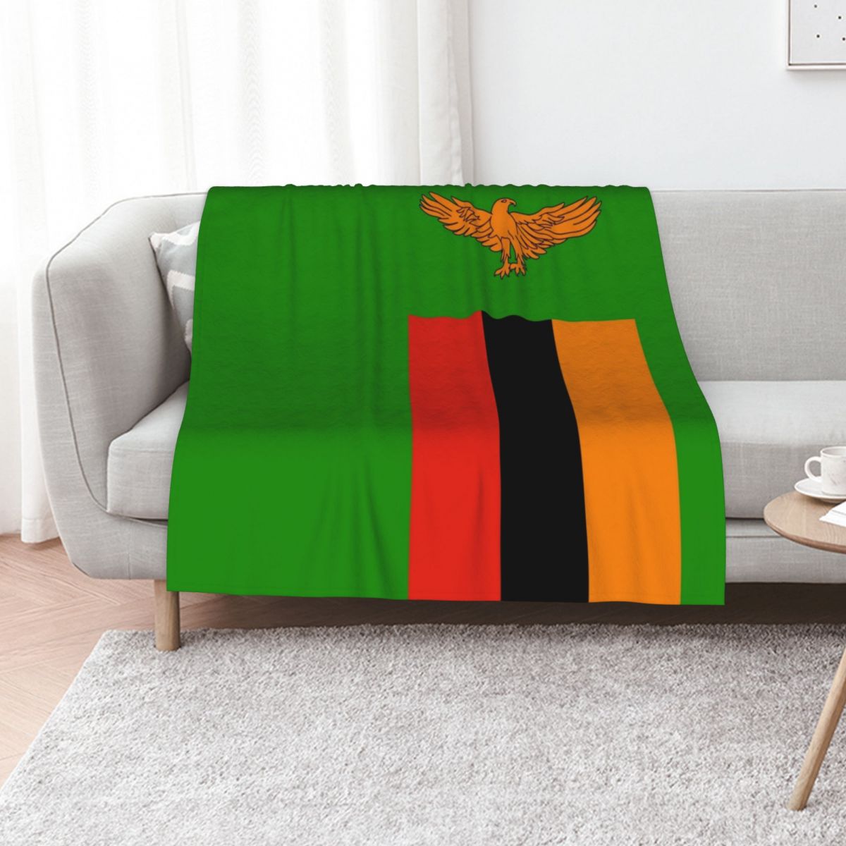 Home Decor Zambia - Vlag van Zambia Gooideken Warme accentdeken