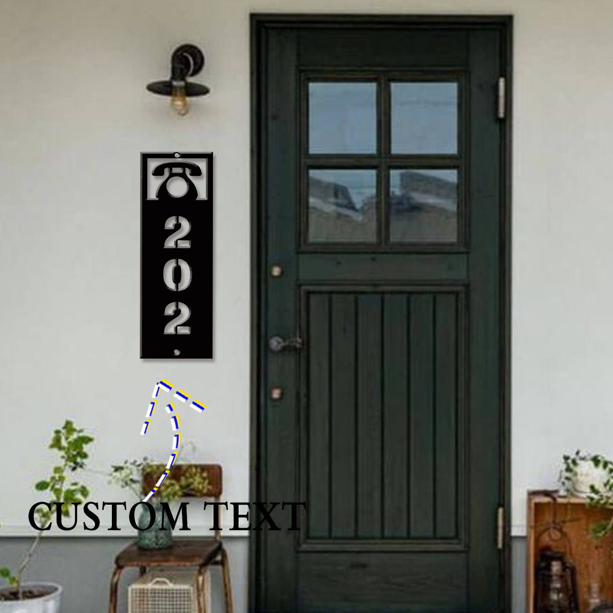 Home Decor Garden - 1Pc op maat gemaakt modern metalen