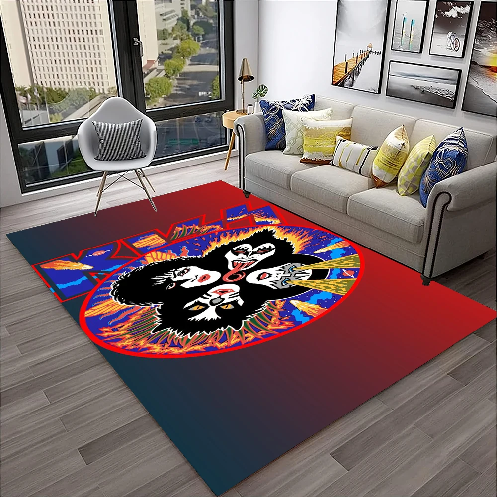 Home Decor Online Free - Retro KISS Rock Band Tapijt Tapijt