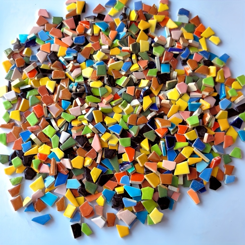 Home Decor Dopamine - 100/200 gram dopaminekleurige mozaïekmaterialen, onregelmatige, kleurrijke