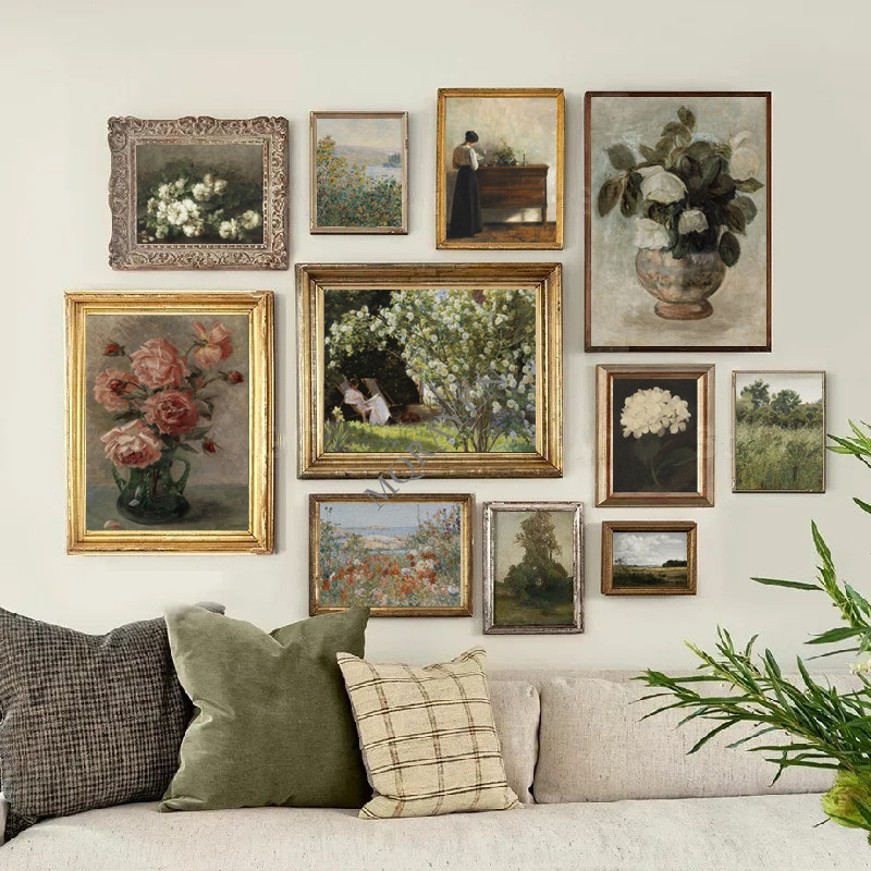 Victory Home Decor - Landelijke natuur landschap muurkunst Victoriaanse vrouw
