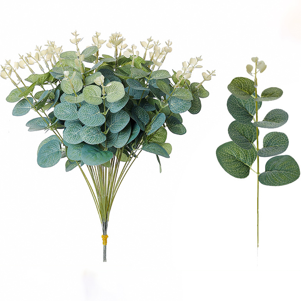 Home Decor Scrap - 20 STKS Nep Planten Zijde Eucalyptusblad