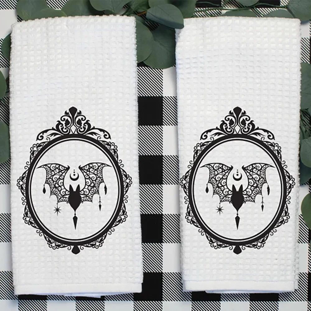 Victory Home Decor - 1 stks Victoriaanse Gothic Bat Theedoeken