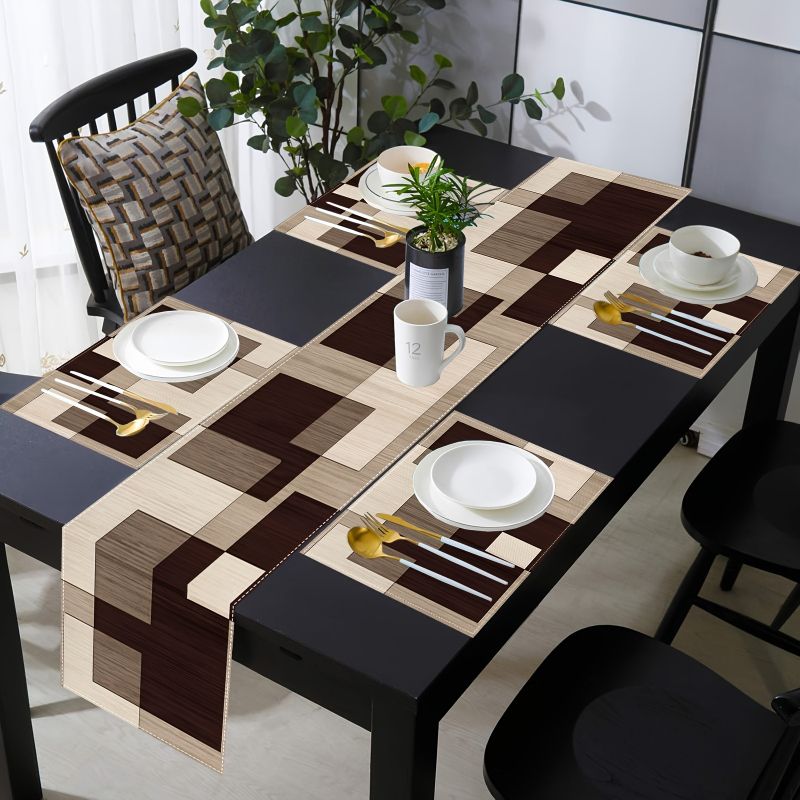 Linen Table Runner - VIKAMA Maillard Tafelloper- en placematset in
