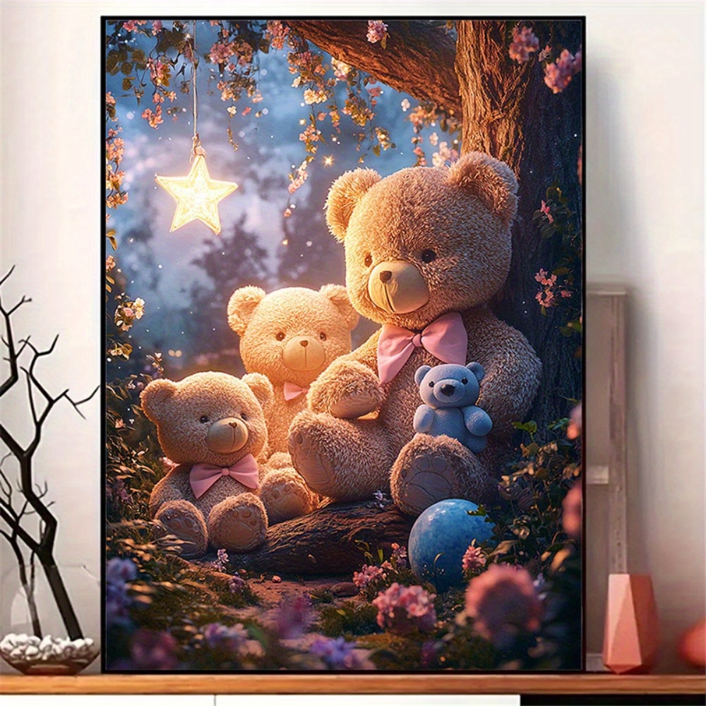 Home Decor Under 500 - 500/1000/1200/2000PCS Puzzel Teddybeer Onder De Sterrenlicht