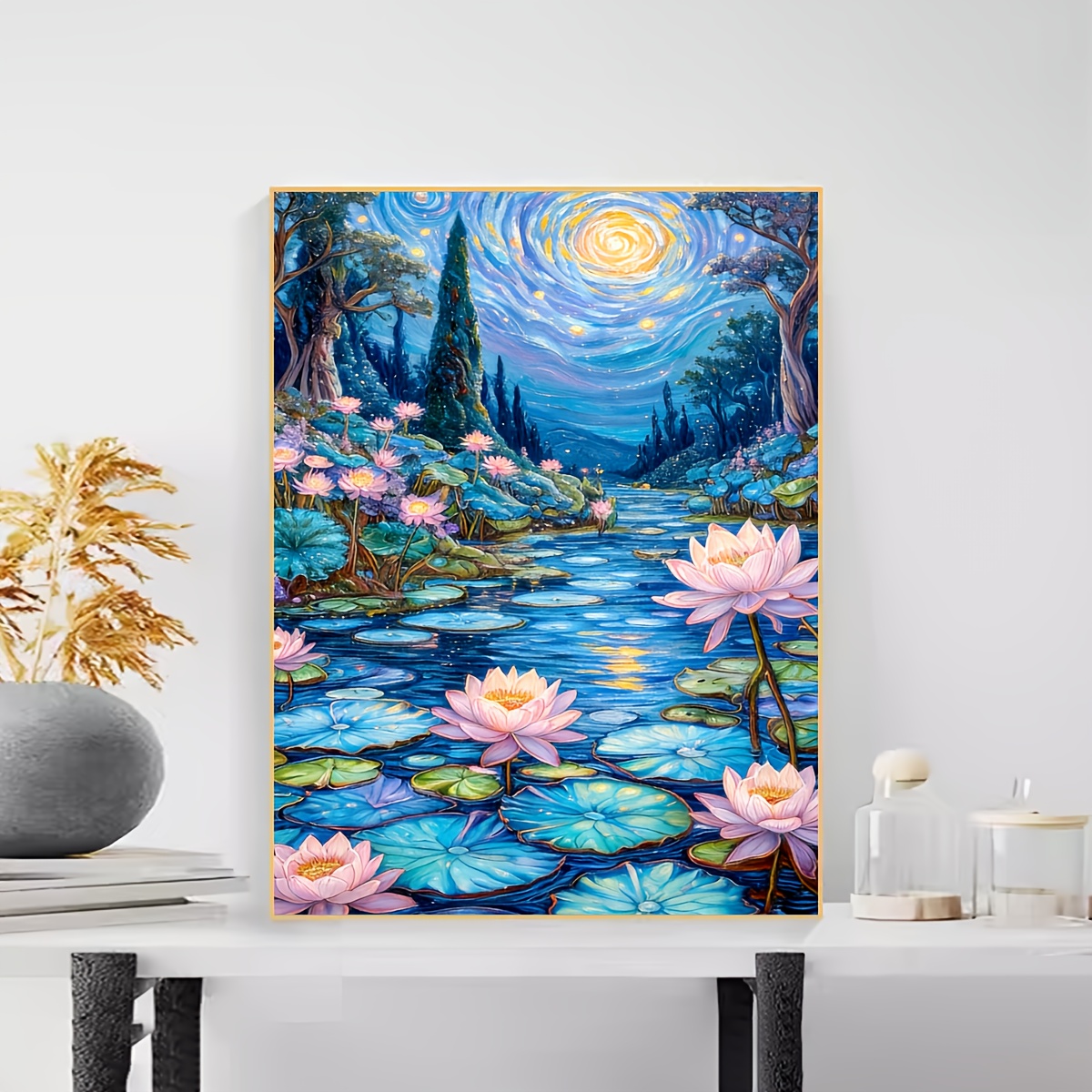 Home Decor Under 500 - 500/1000/1200/2000PCS Puzzels voor Volwassenen Lotus Patroon