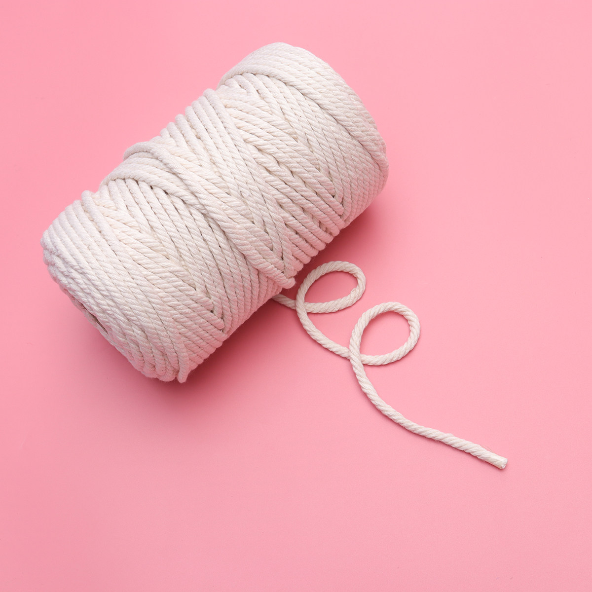 Macrame Wall Hanging - 100M Natuurlijk Katoenen Touw 5Mm Ongebleekte