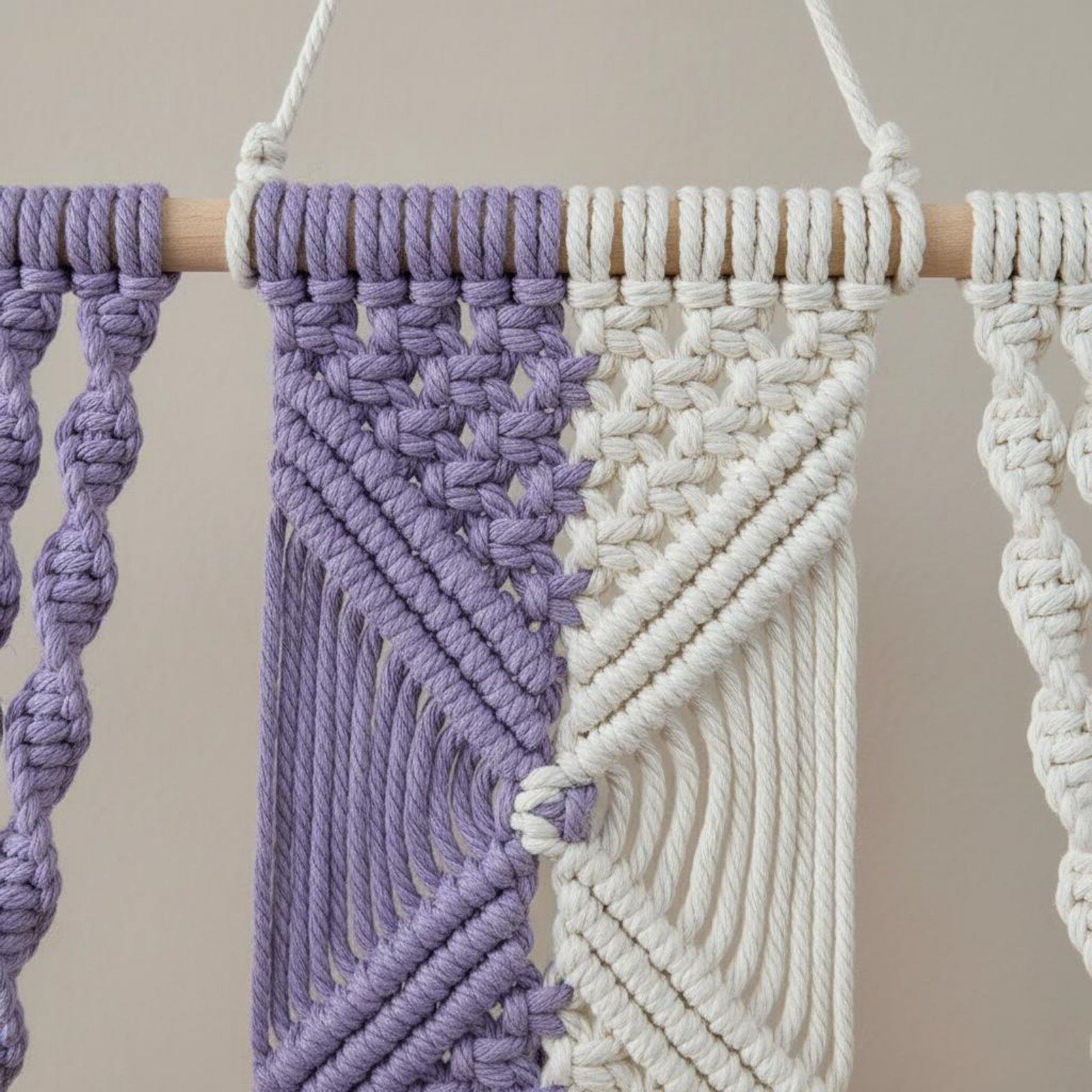 Macrame Wall Hanging - Boho wandhangende plank handgemaakte macrame hangende