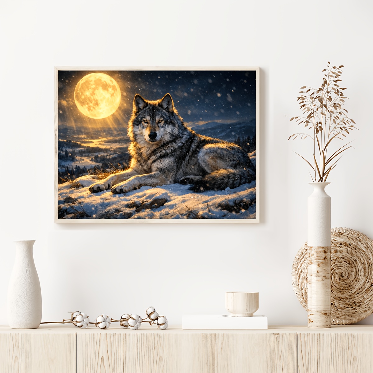 Home Decor Under 500 - 500/1000/1200/2000PCS Puzzels voor Volwassenen Wolf Onder