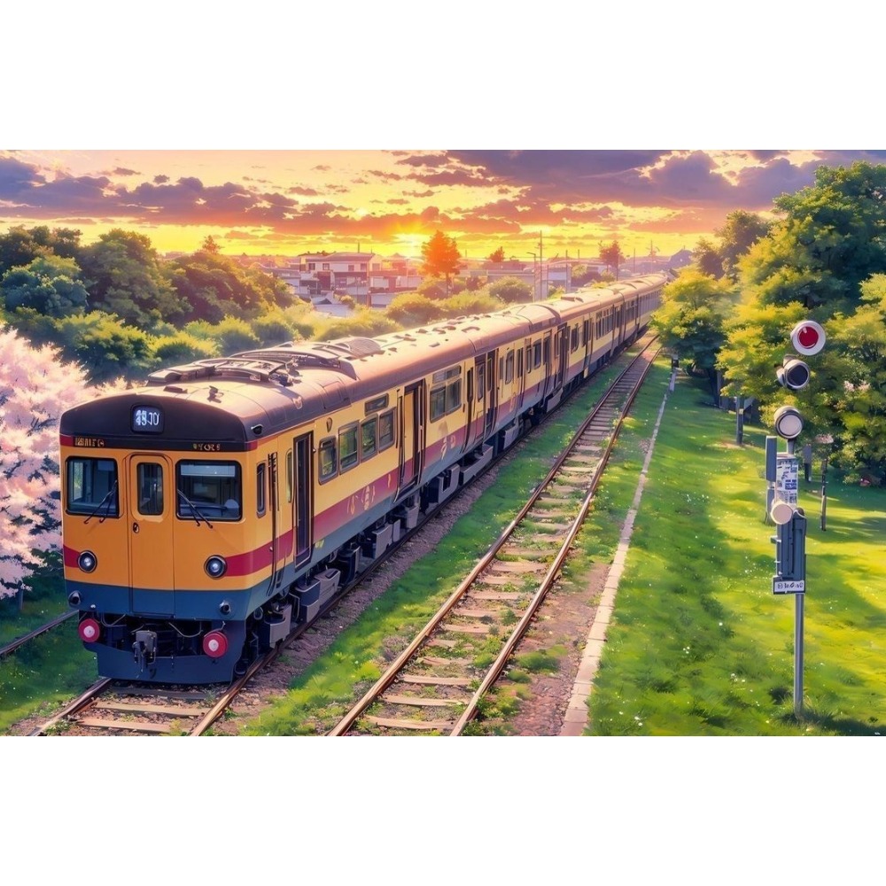 Home Decor Under 500 - 500/1000/1200/2000PCS Puzzels De Trein Onder De
