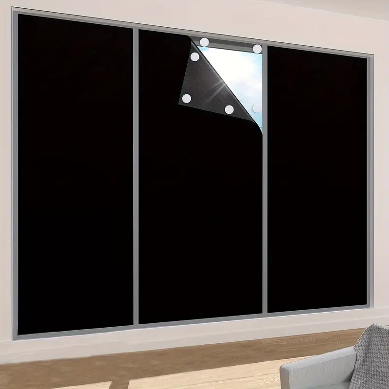 Blackout Curtains - 95-98% Verduisteringsgordijn DIY Draagbare Reizen Verwijderbare