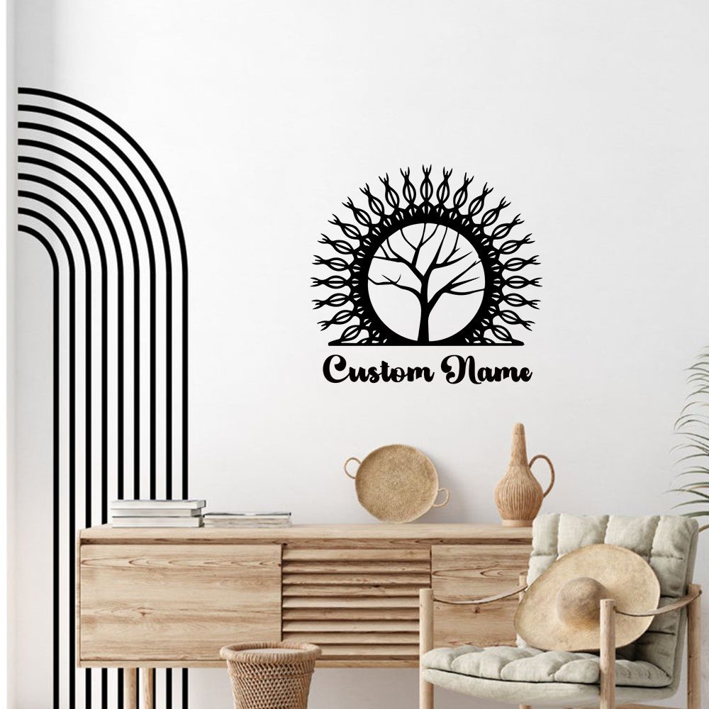Home Decor Tree - 1PC Creatieve Verwelkte Boom Aangepaste Tekst