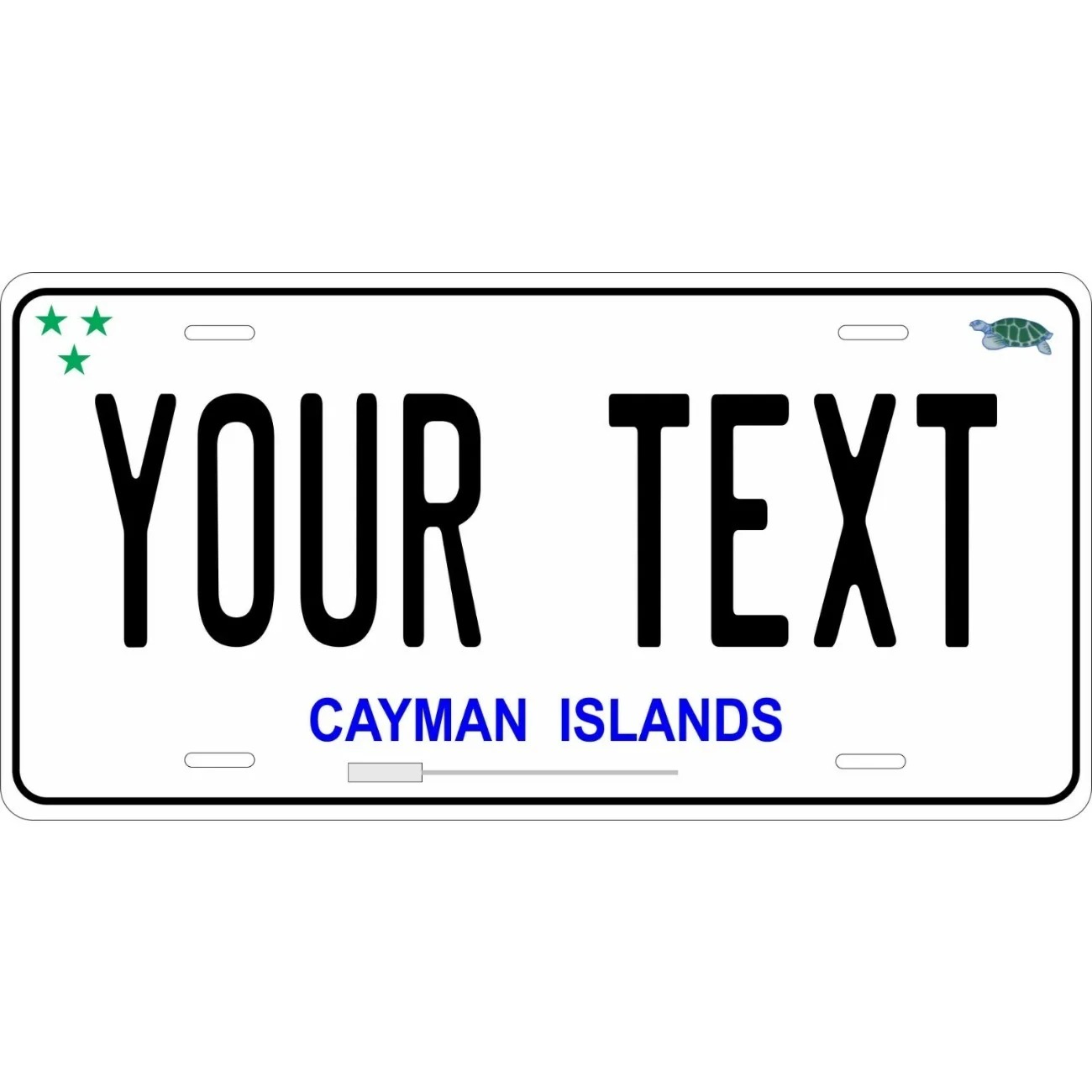 Home Decor White - Op maat gemaakte gepersonaliseerde Cayman Islands