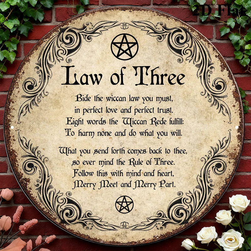 Home Decor Vintage - CIFBUY Vintage Wicca Triple Goddess Aluminium