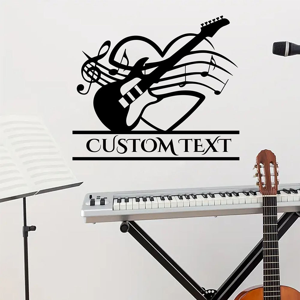 1PC Diy Gitaar Aangepaste Teks - Home Decor Wallpaper recensie en prijs