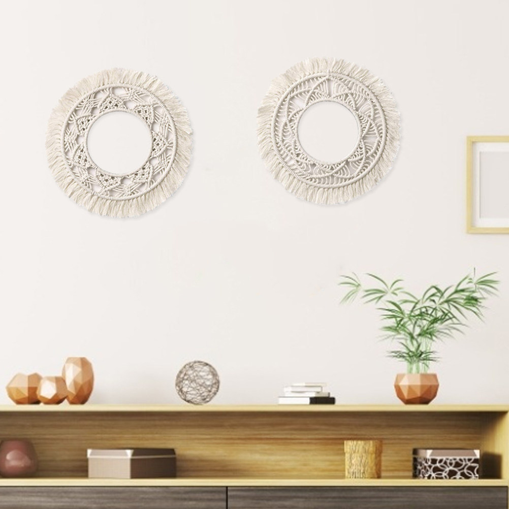 Katoenen ronde wandhanger, chi - Macrame Wall Hanging recensie en prijs