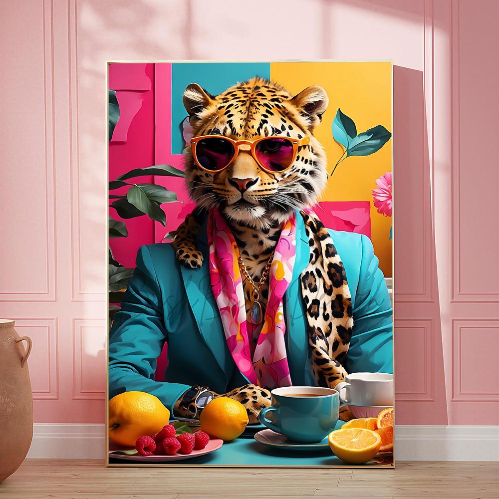 Luipaard Koffie HD Wandkunst P - Home Decor Dopamine recensie en prijs