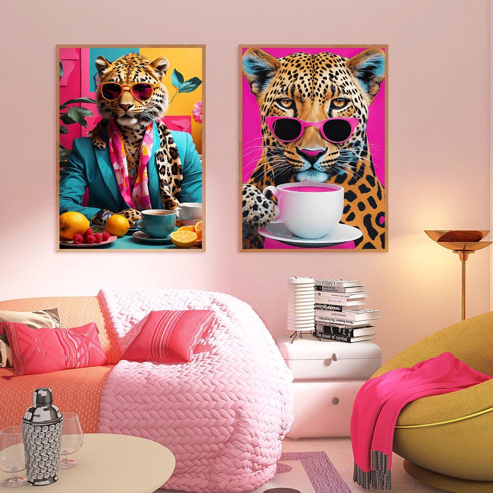 Luipaard Koffie HD Wandkunst P - Home Decor Dopamine recensie en prijs