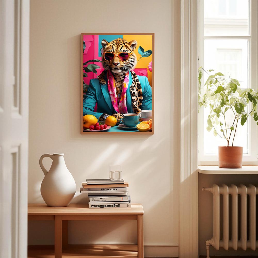 Luipaard Koffie HD Wandkunst P - Home Decor Dopamine recensie en prijs