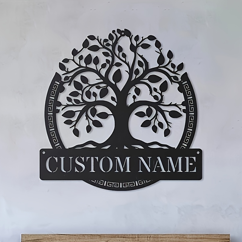 Wanddecoratie van metaal met d - Home Decor Tree recensie en prijs