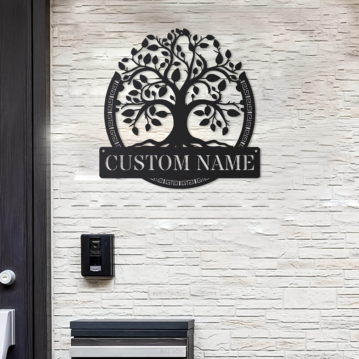 Wanddecoratie van metaal met d - Home Decor Tree recensie en prijs