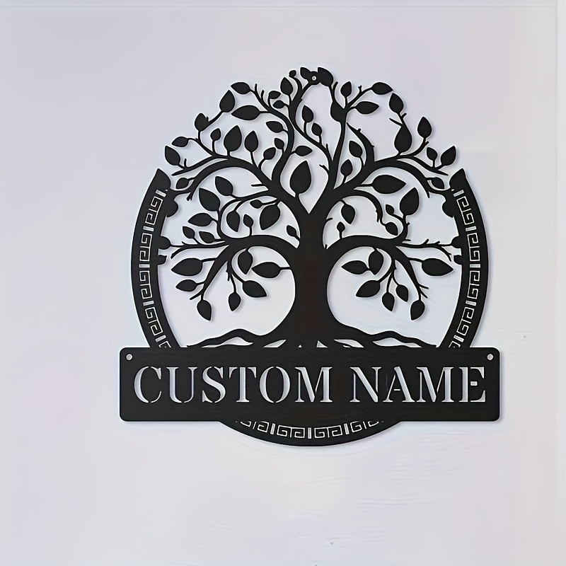 Wanddecoratie van metaal met d - Home Decor Tree recensie en prijs