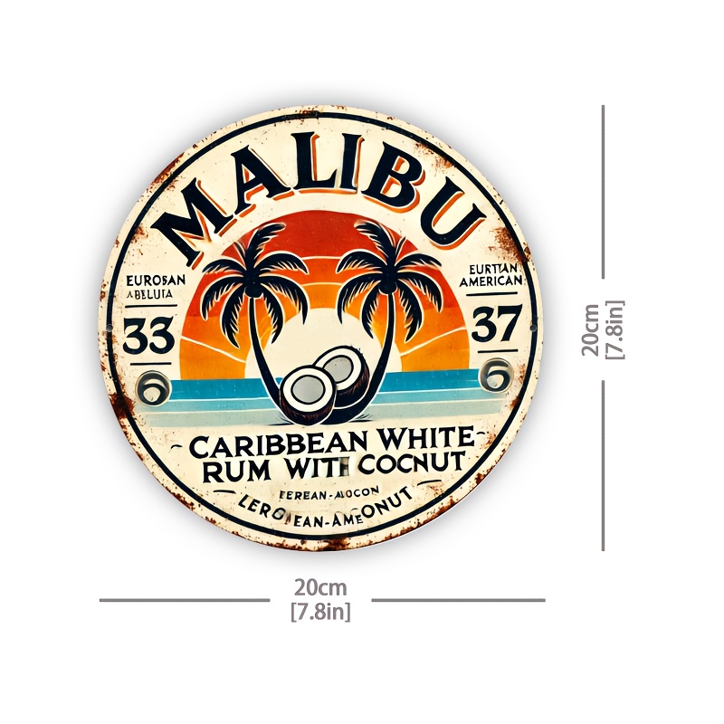 Vintage Malibu Rum Coconut alu - Home Decor Tree recensie en prijs