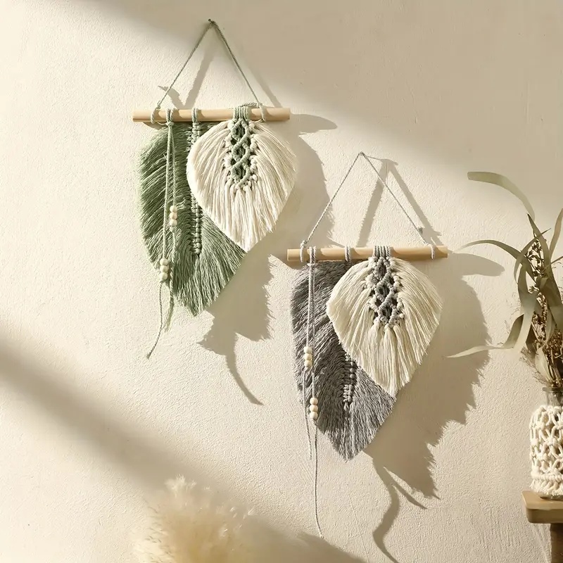 Handgemaakte macrame blad muur - Macrame Wall Hanging recensie en prijs