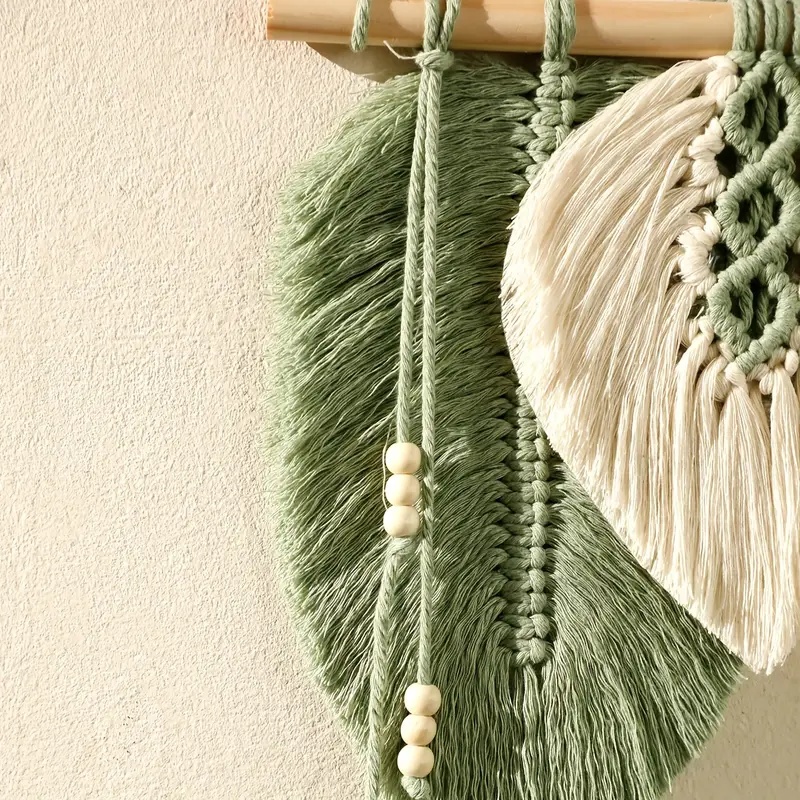 Handgemaakte macrame blad muur - Macrame Wall Hanging recensie en prijs