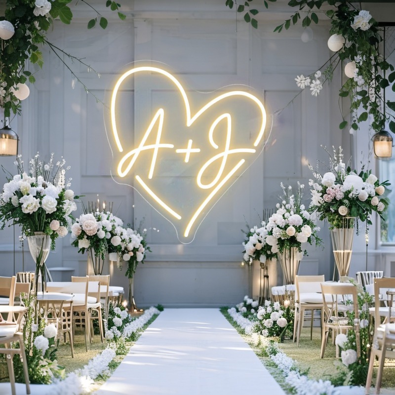 Aangepaste initialen hart LED  - Home Decor Inspo recensie en prijs