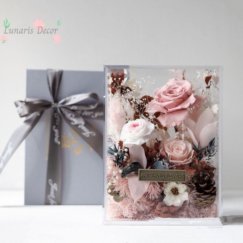 Premium bloemenbox met eeuwige - Home Decor Express recensie en prijs
