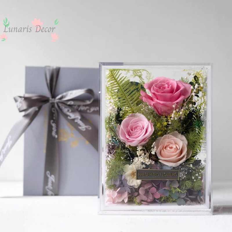 Premium bloemenbox met eeuwige - Home Decor Express recensie en prijs