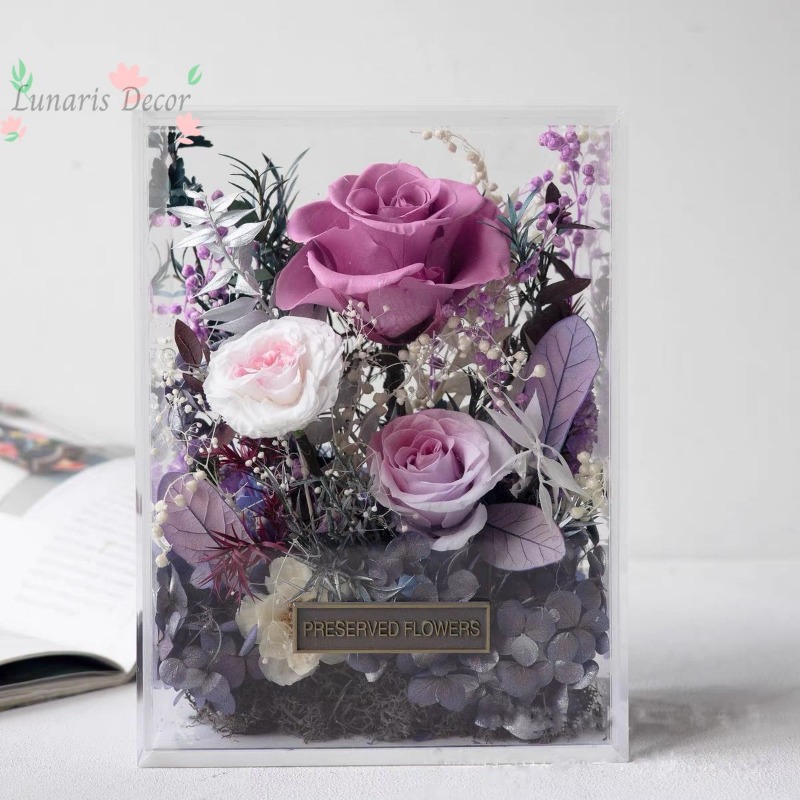 Premium bloemenbox met eeuwige - Home Decor Express recensie en prijs