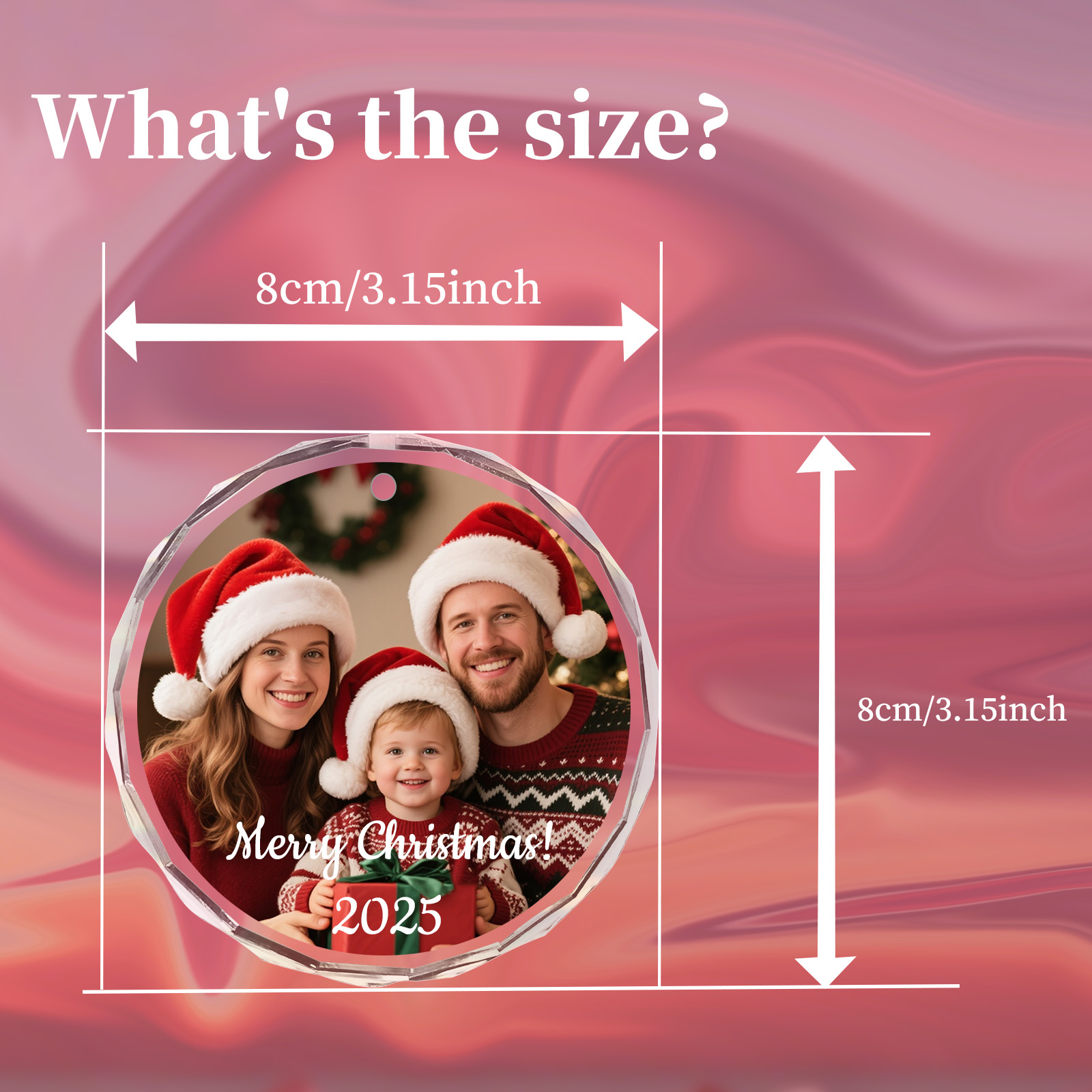 Aangepaste kerstfoto ornament, - Home Decor Tree recensie en prijs