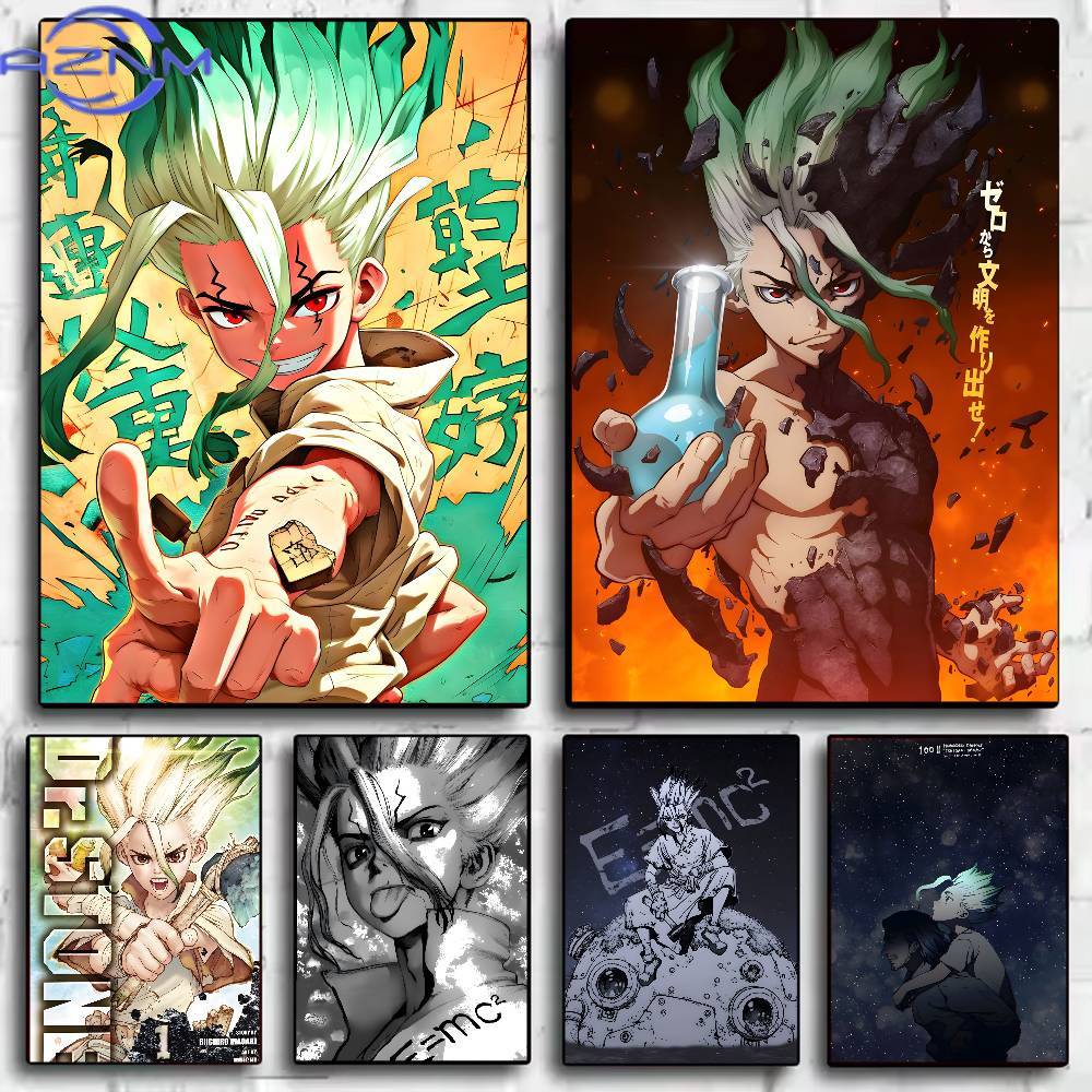 Klassieke Anime Dr Stone Poste - Abstract Oil Painting recensie en prijs