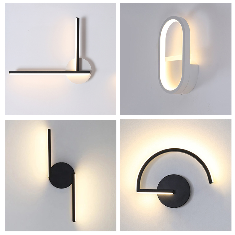 Moderne Scandinavische LED-wan - Home Decor White recensie en prijs