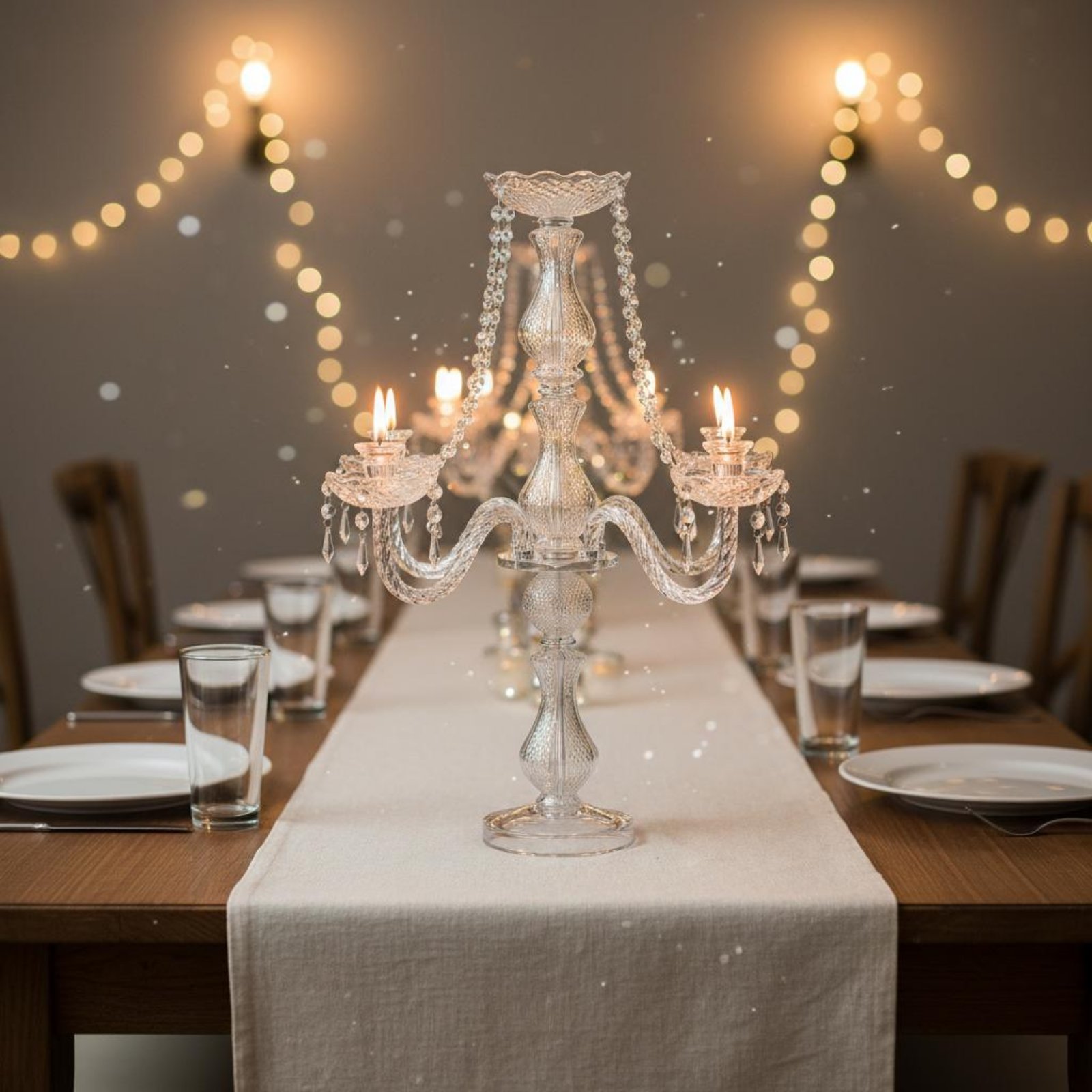 Kristallen kandelaar, elegante - Home Decor Luxury recensie en prijs