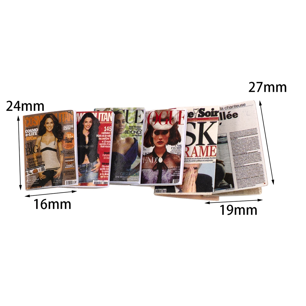 6Pcs 1/12 Poppenhuis Miniatuur - Home Decor Magazine recensie en prijs