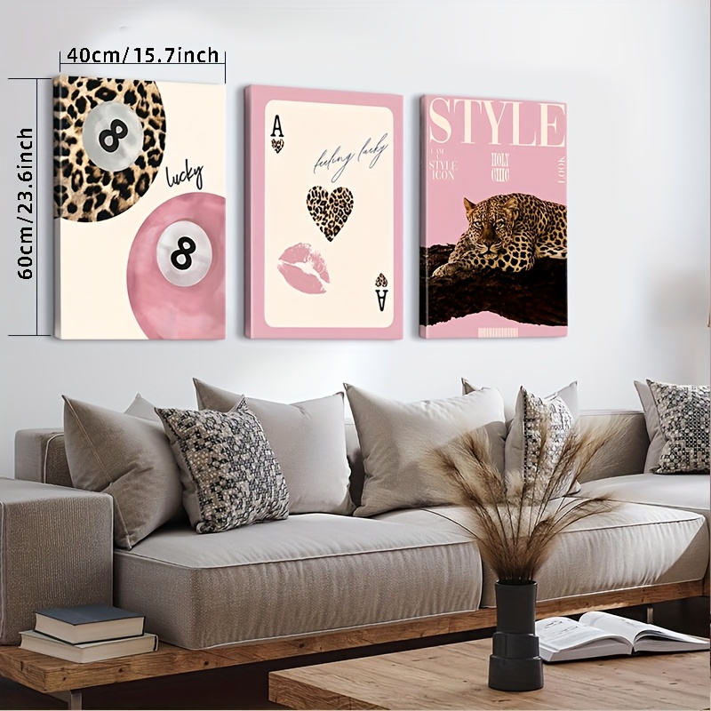3 stuks luipaard- en cheetah-c - Home Decor Luxury recensie en prijs