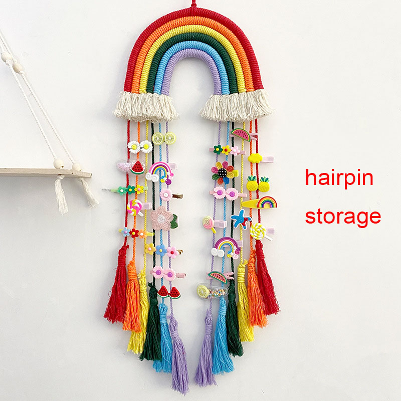 Katoenen touw geweven regenboo - Macrame Wall Hanging recensie en prijs