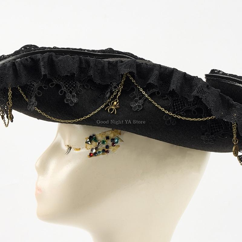 Lace Trim Bat Gear Pirate Hat  - Victory Home Decor recensie en prijs