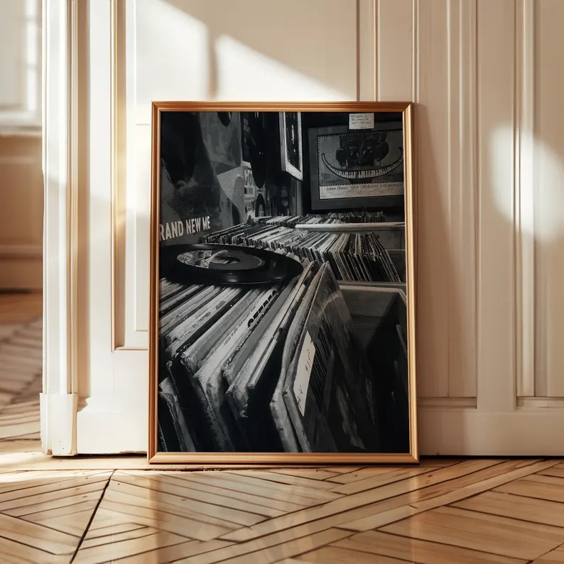 Moderne vinylplatenwinkel zwar - Home Decor White recensie en prijs