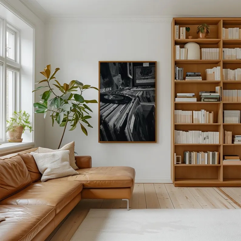 Moderne vinylplatenwinkel zwar - Home Decor White recensie en prijs
