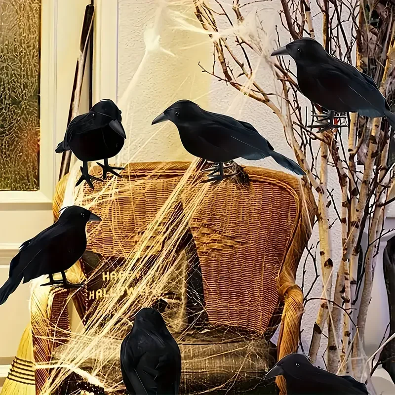 1PC Zwarte Kraai Halloween Dec - Home Decor Garden recensie en prijs