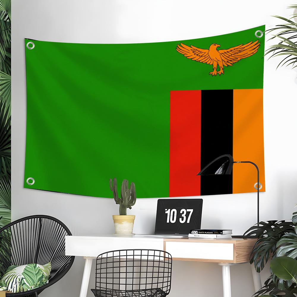 Zambia Vlaggen Aangepaste muur - Home Decor Zambia recensie en prijs